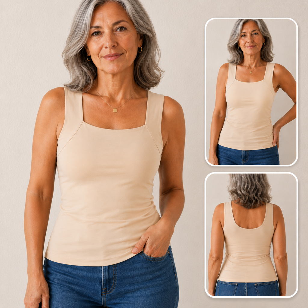 Top Segunda Piel™ con sujetador integrado